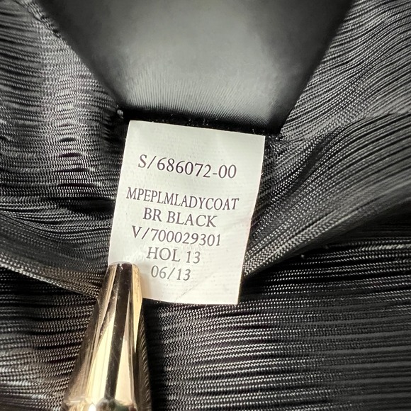 Banana Republic Black Wool Coat Jacket Peplum‎ Ladycoat Classic Going Out Party - Picture 15 of 16